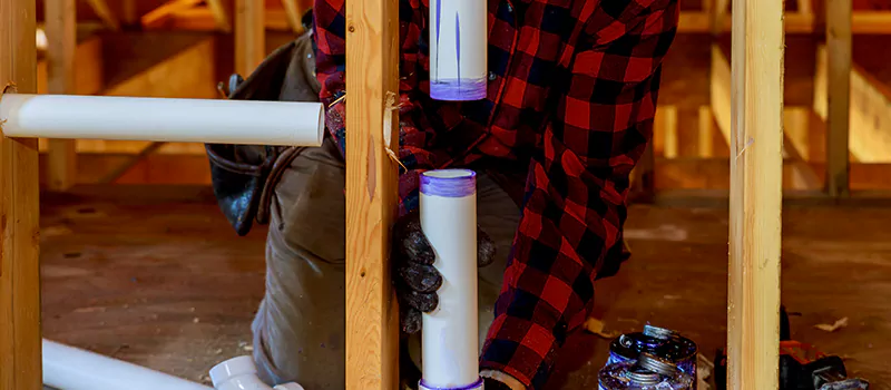 Process of Rough In Plumbing in Georgetown, Ontario